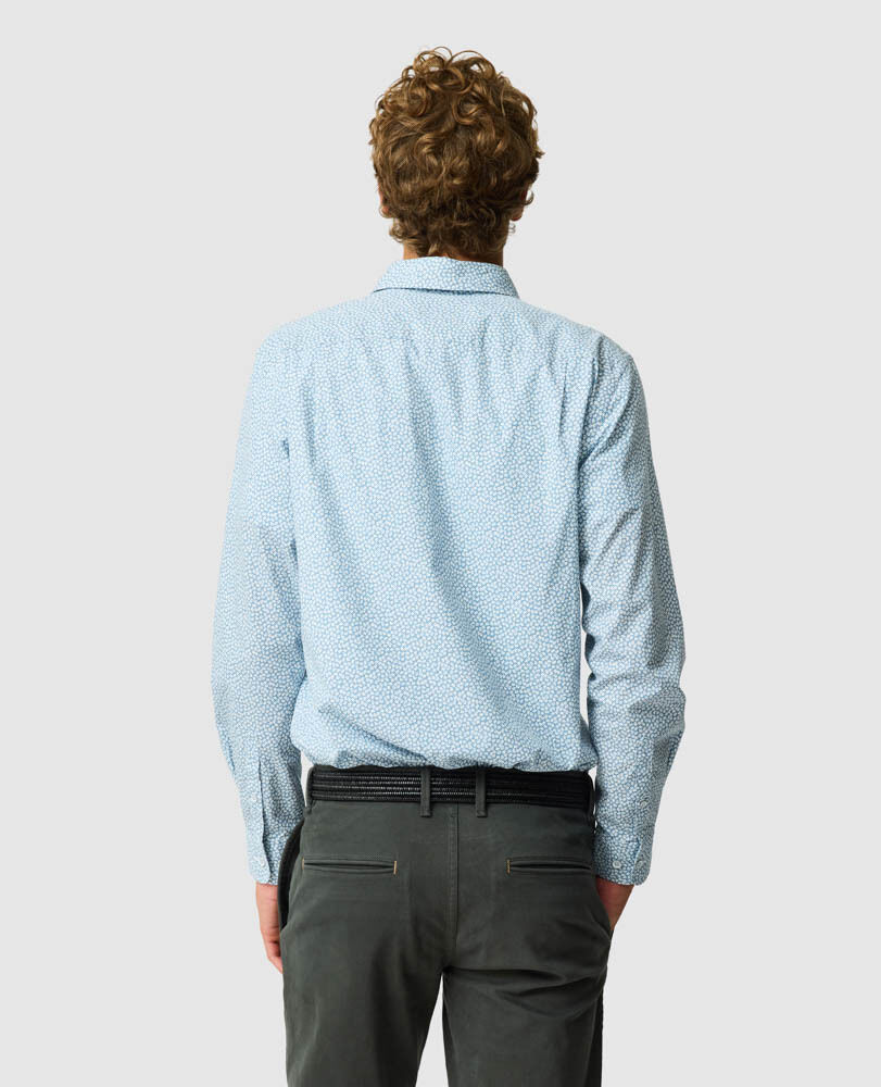 Denniston Sports Fit Shirt, BLAUH&Auml;HER, Back