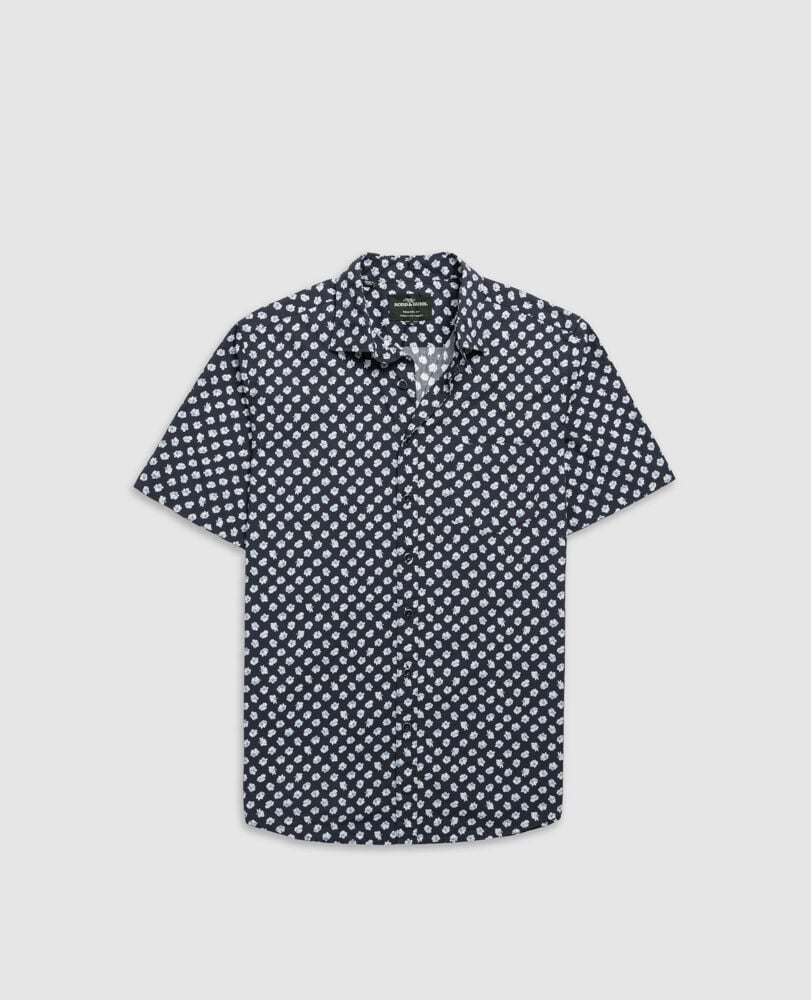 Thomsons Crossing Shirt, NAVY, Flat Lay