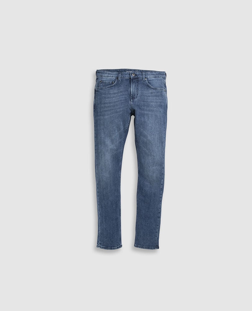 Jean Slim Fit denim italien Oaro, BLEU BRILLANT, Flat Lay
