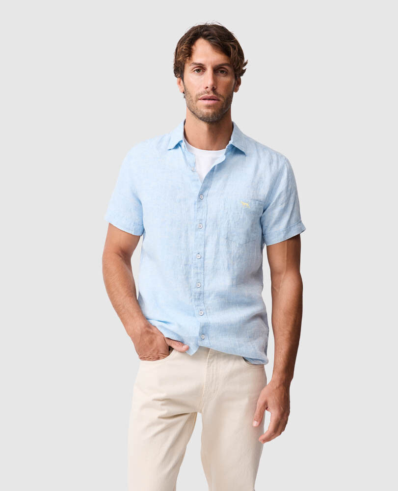 Cathedral Cove Sports Fit Shirt, SKY, Front