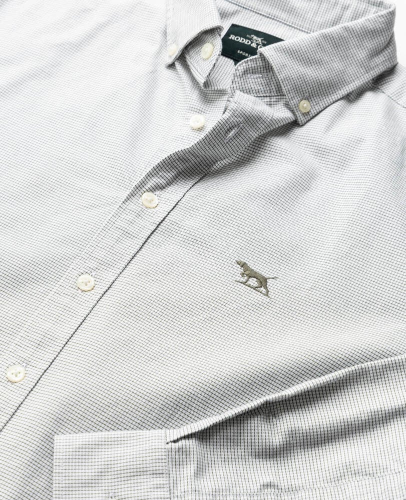Gunn Oxford 2 Sports Fit Shirt, FERN, Detail 2