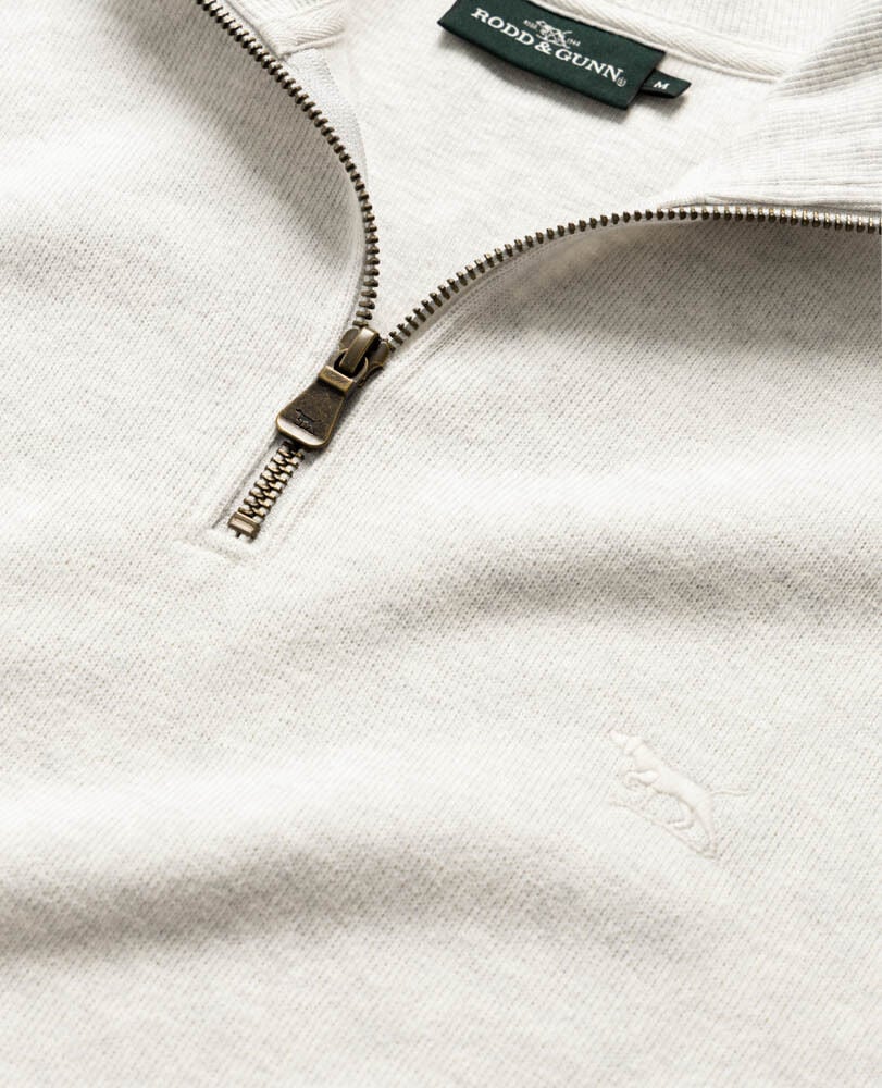 Alton Ave 1/4 Zip Sweatshirt, ICE GREY MARLE, Detail 2