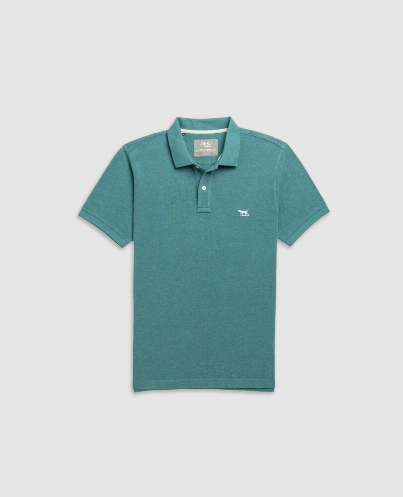 The Gunn Sports Fit Polo, JUNGLE, Flat Lay