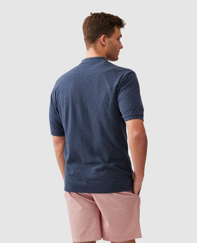 The Gunn Original Fit Polo, ADRIATIC, Back