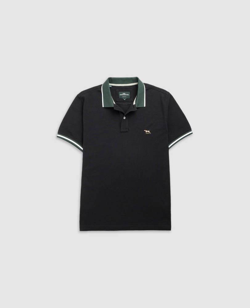 New Lynn Sports Fit Polo, ONYX, Flat Lay