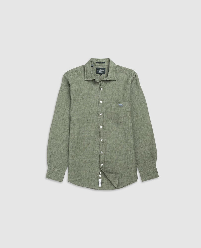 Coromandel 2 Sports Fit Shirt, KELP, Flat Lay