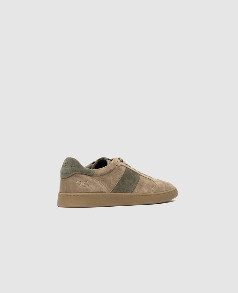 Saxon Sneaker, STONE OLIVE, Back