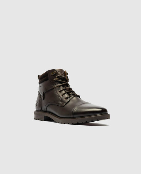 Brookdale Military Boot, CHOCOLATE