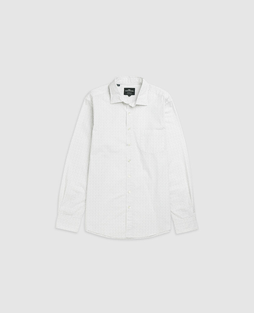 Lambton Sports Fit Shirt, SNOW, Flat Lay