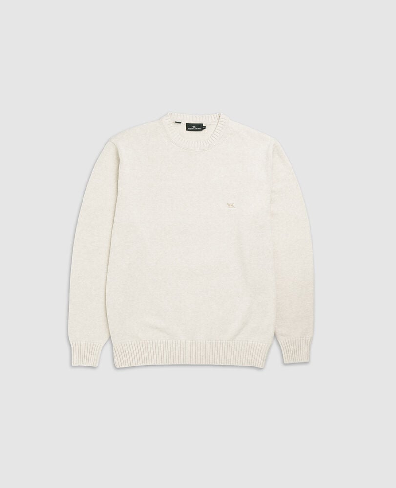 Gunn Crew Knit, NATURAL, Flat Lay