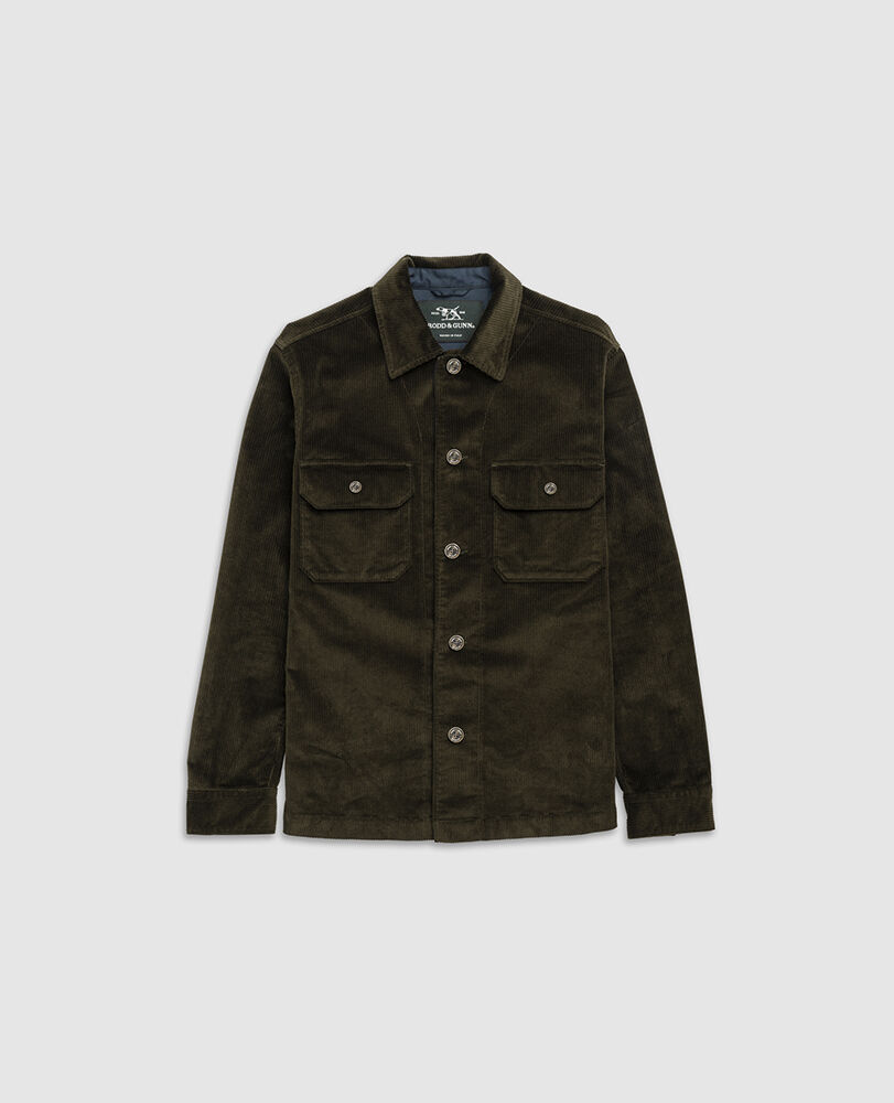 Chemise Waikato, OLIVE FONCÉ, Flat Lay