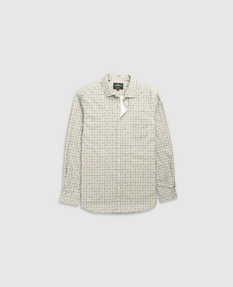 Gledknowe Sports Fit Shirt, OLIV, Flat Lay
