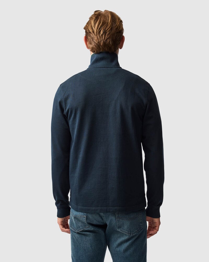 Gunn 14oz 1/4 Zip Sweat, MIDNIGHT, Back
