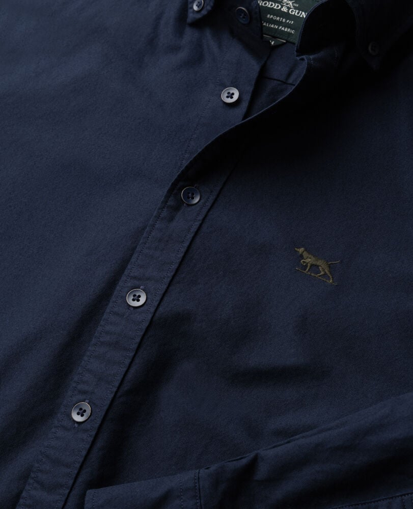 Gunn Oxford Sports Fit Shirt, ECLIPSE, Detail 2