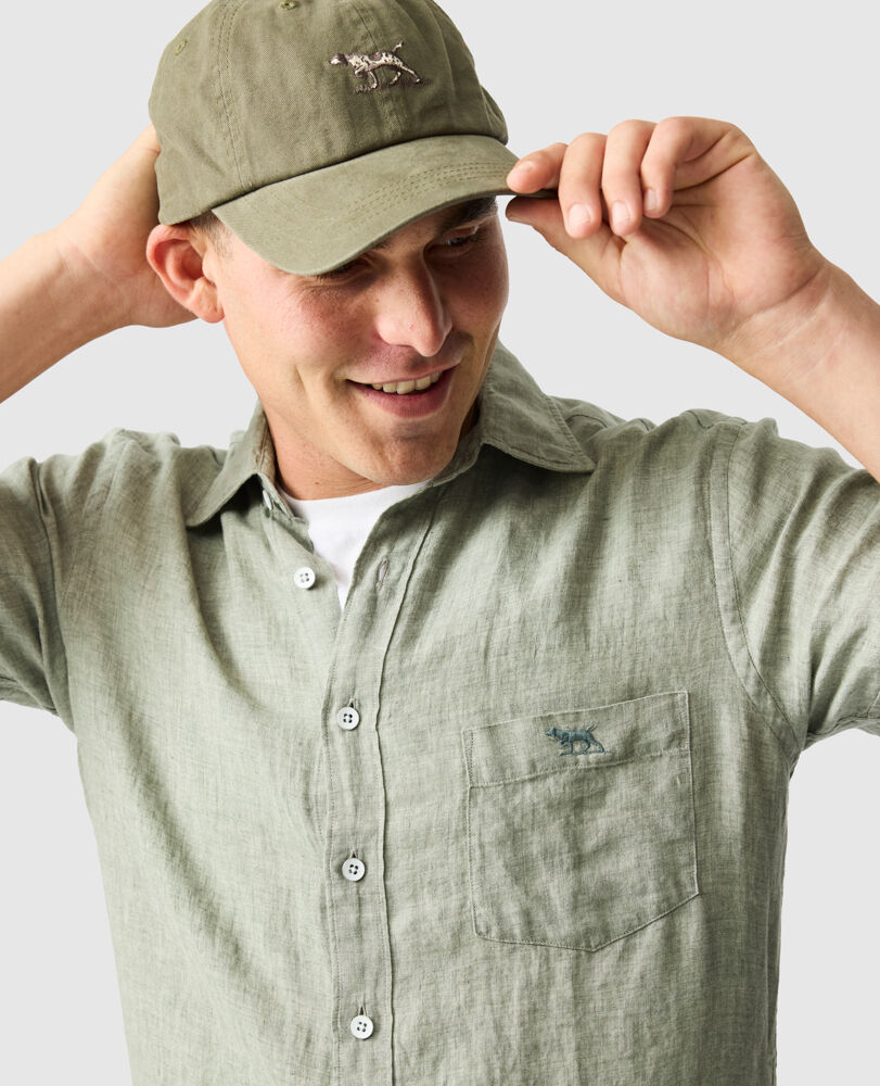 Cathedral Cove Sports Fit Shirt, SAGE GREY, Flat Lay