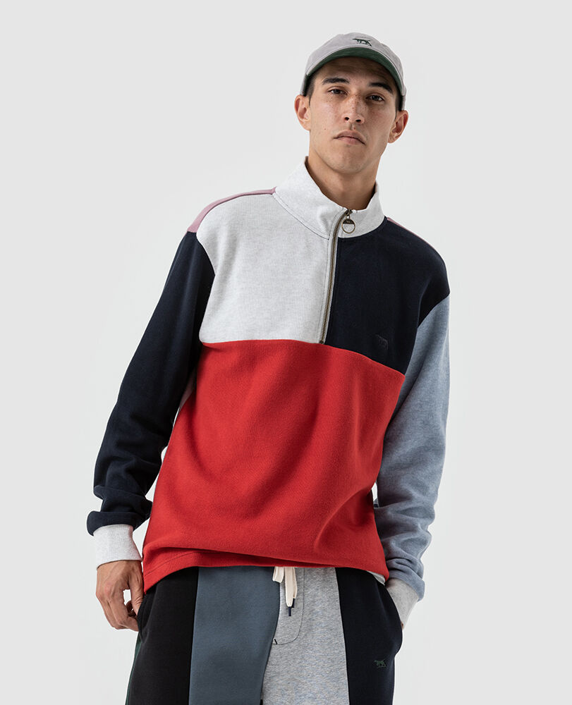 Wnwn 1/4 Zip Sweat, , Front
