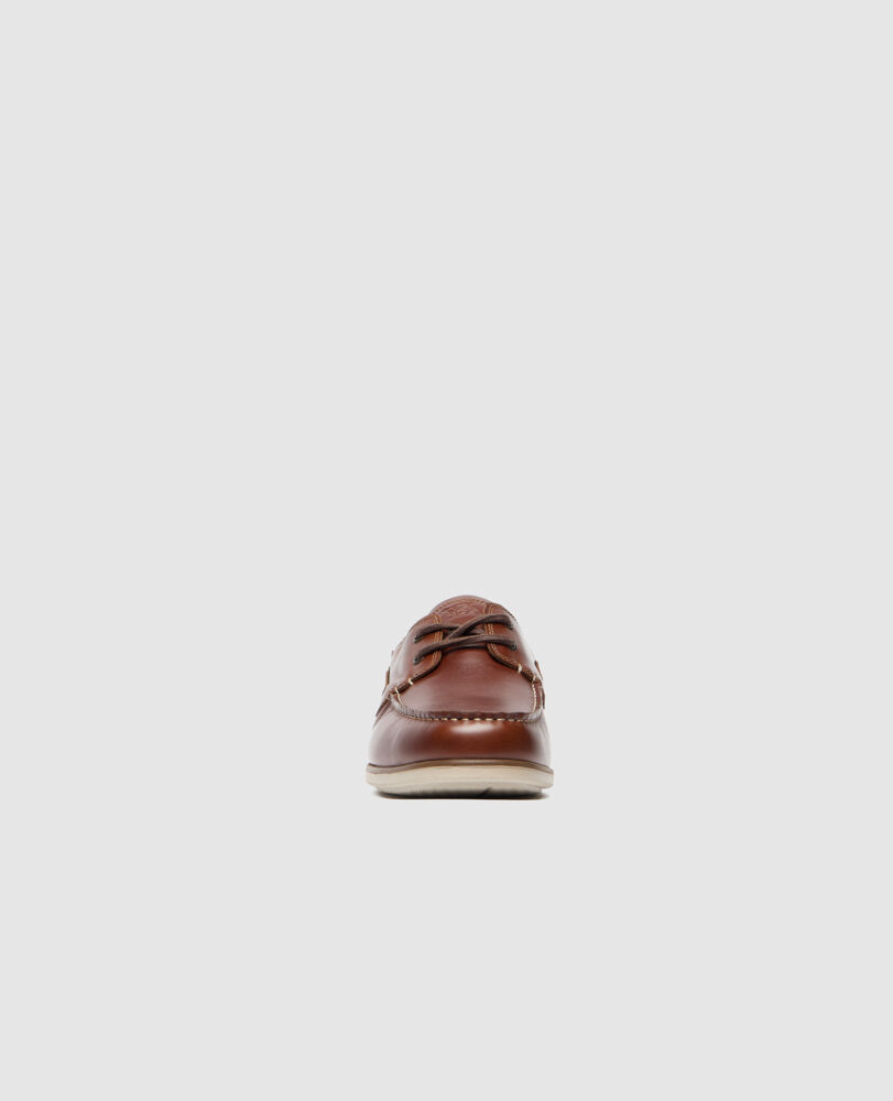 Boardwalk Boat Shoe, CHESTNUT, Detail 2