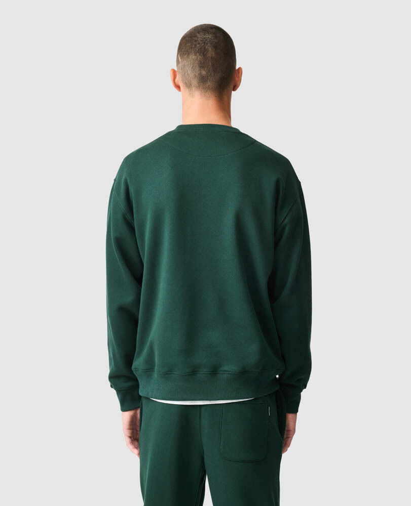 Otago Crew Neck Sweat, FOREST, Back
