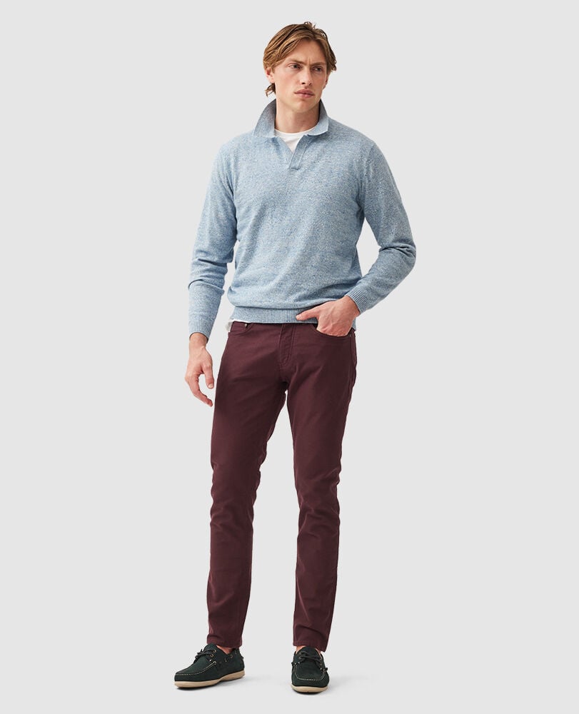 Fortrose Knit, OCEAN, Off Front