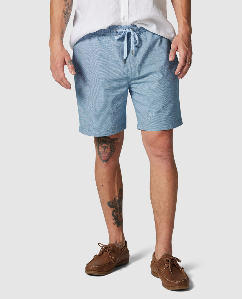 Gunn 7" Resort Short, TEAL, Front