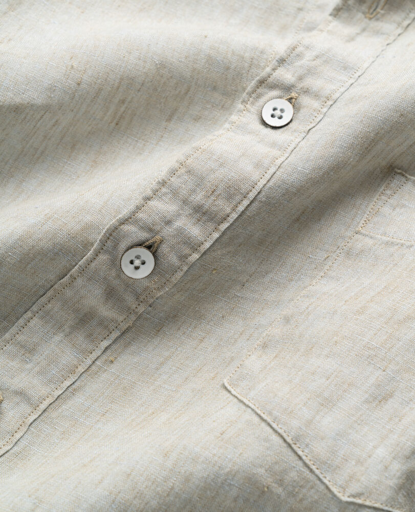 Chemise slim en lin Coromandel, LIN, Detail 2
