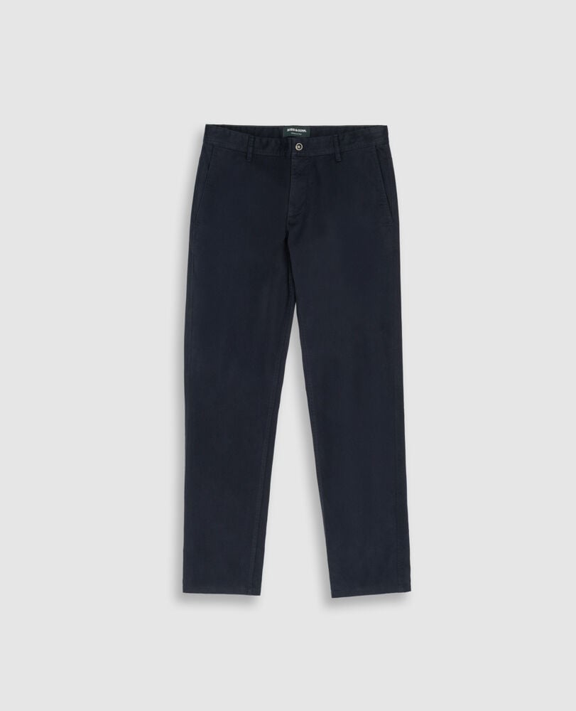 Pantalon chino droit thomas road, BLEU NUIT, Flat Lay