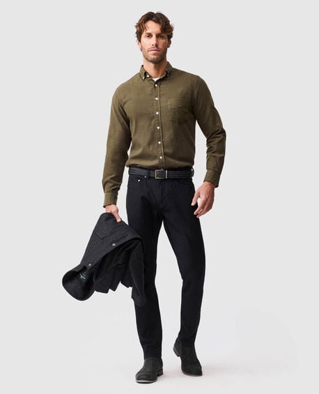 Barrhill Sports Fit Shirt, KHAKI