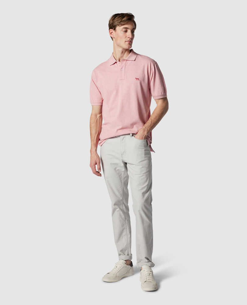 The Gunn Original Fit Polo, DUSTY ROSE, Off Front