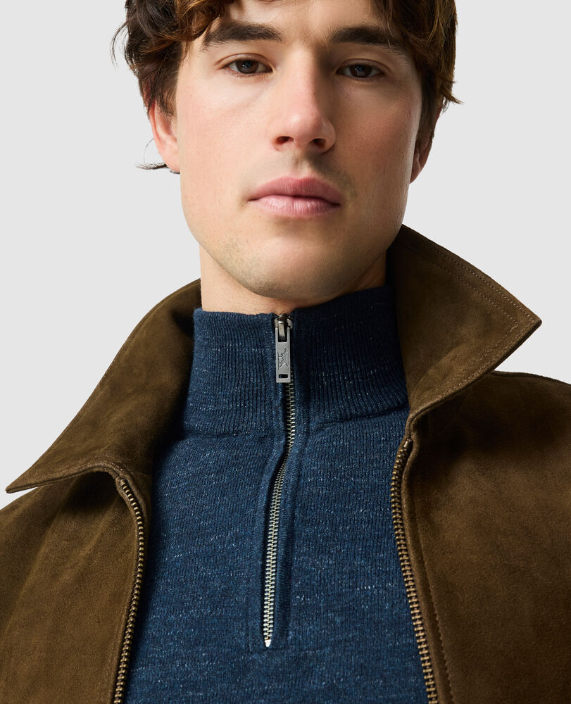 Fortrose 1/4 Zip Knit, MITTERNACHT, Detail 3