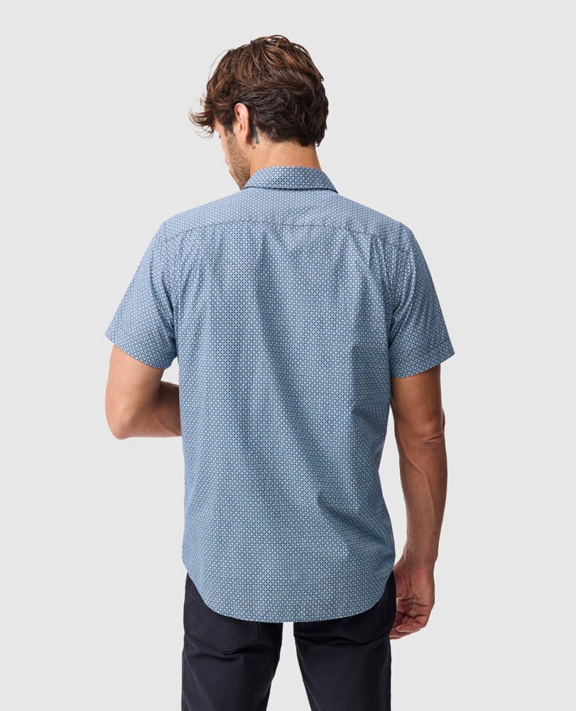 Chartwell Sports Fit Shirt, NAVY, Back