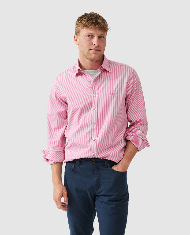 Balmoral Hill Shirt, FUCHSIA, Front