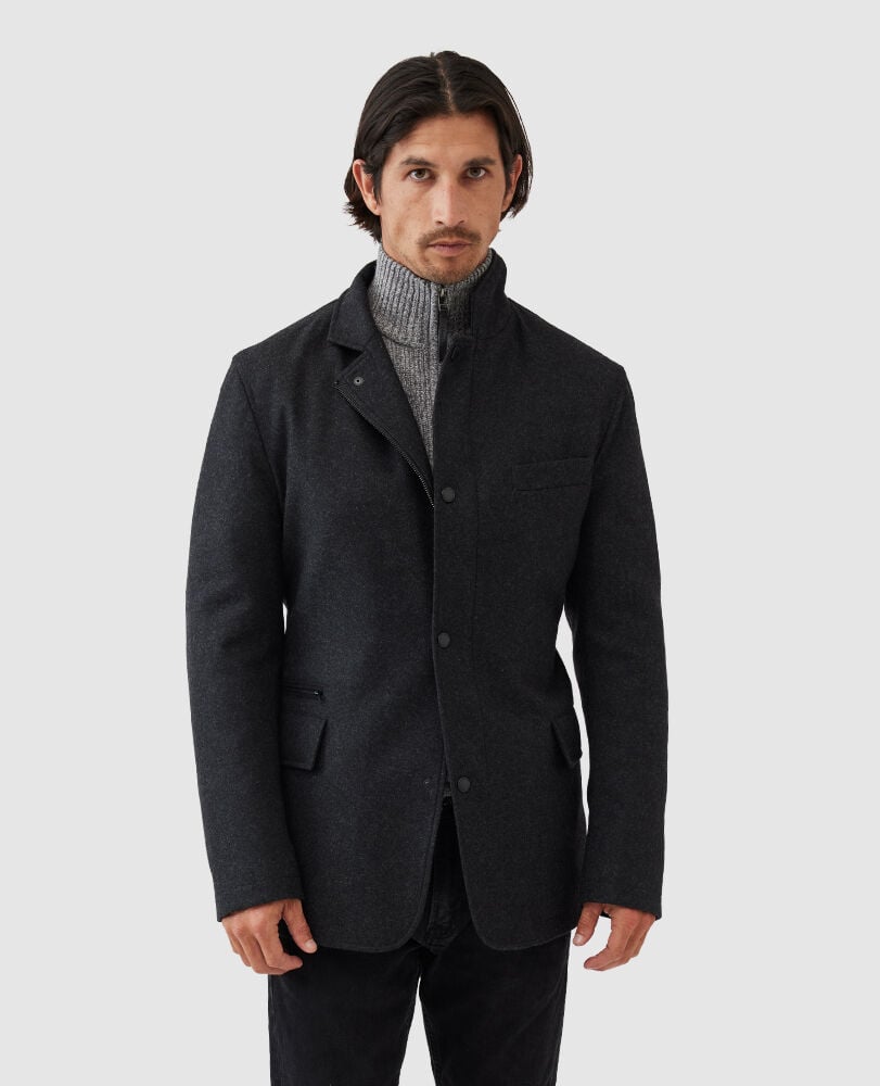 Longbush Jacket · Graphite ME, GRAPHITE, Front