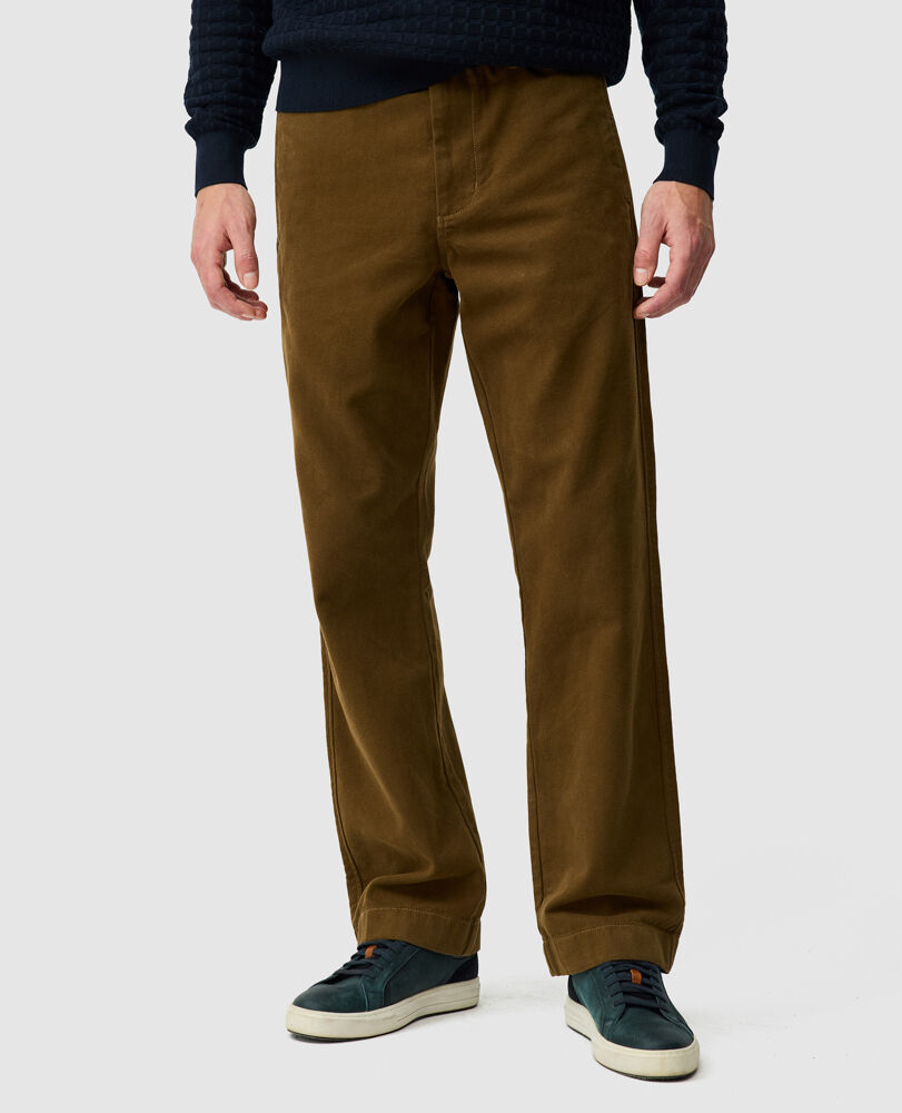 Clyde Relaxed Fit Pant, KHAKI, Front