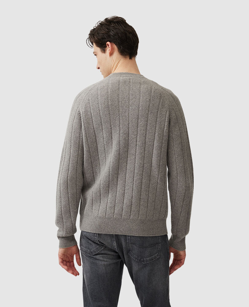 Arrow River Knit, GREY MARLE, Back