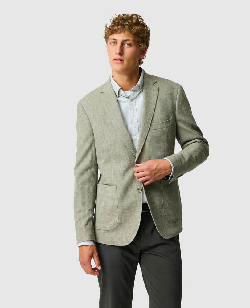 Willow Flat Sports Fit Jacket, THYME, Front