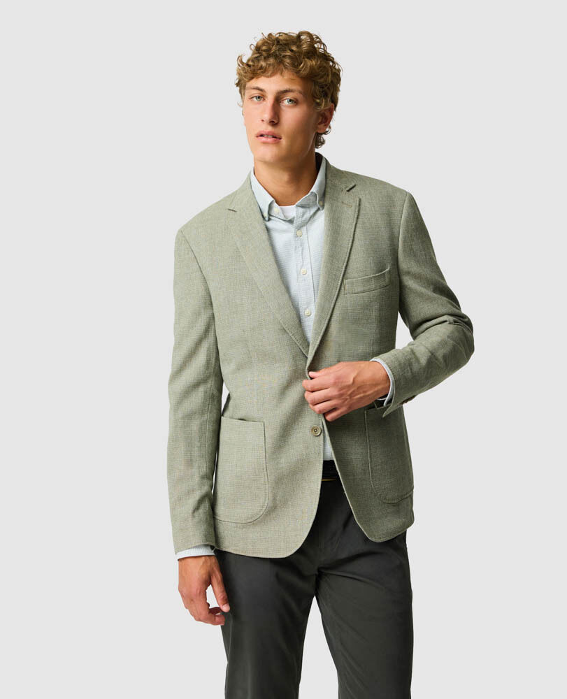 Willow Flat Sports Fit Jacket, THYME, Front