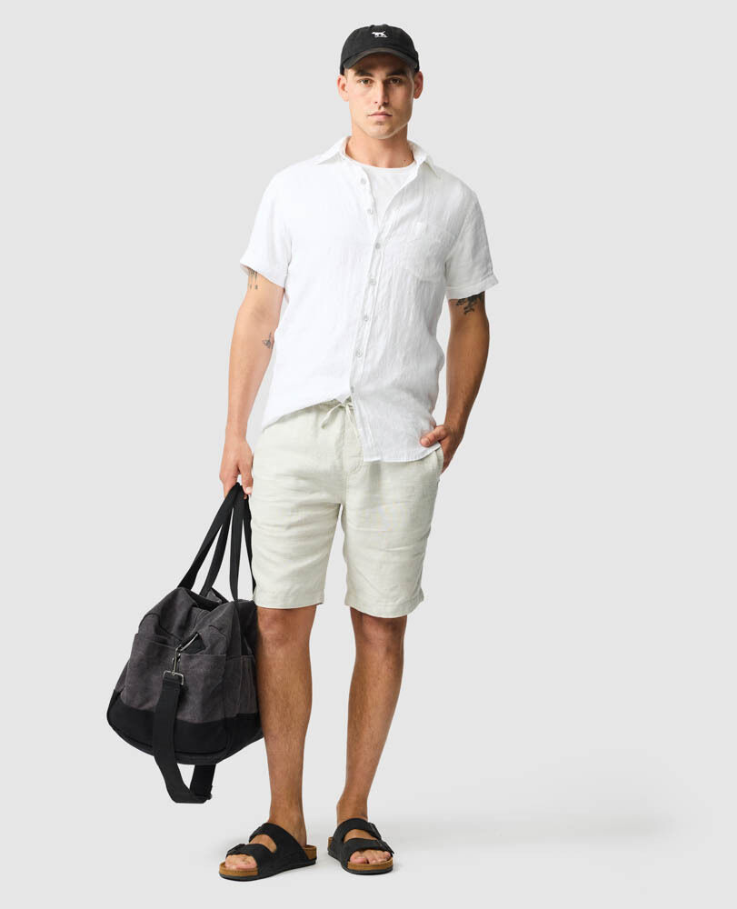 Hemd Palm Beach in sportlicher Passform, SCHNEE, Off Front