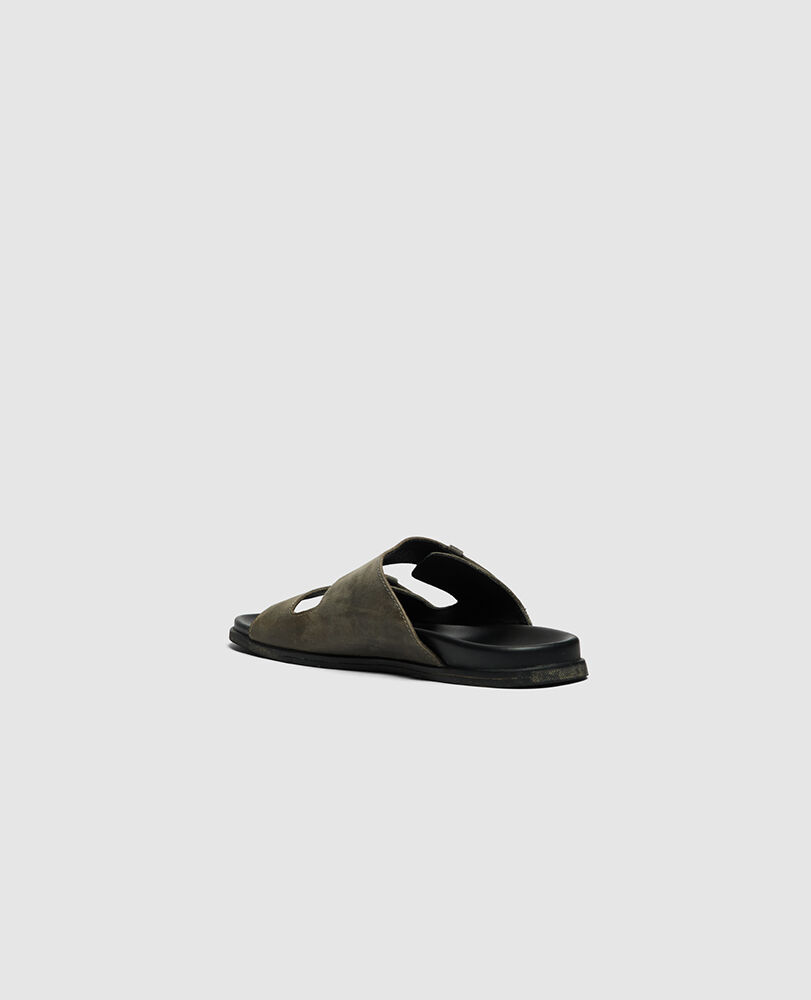 Kendrick Place Slide, BLACK, Flat Lay