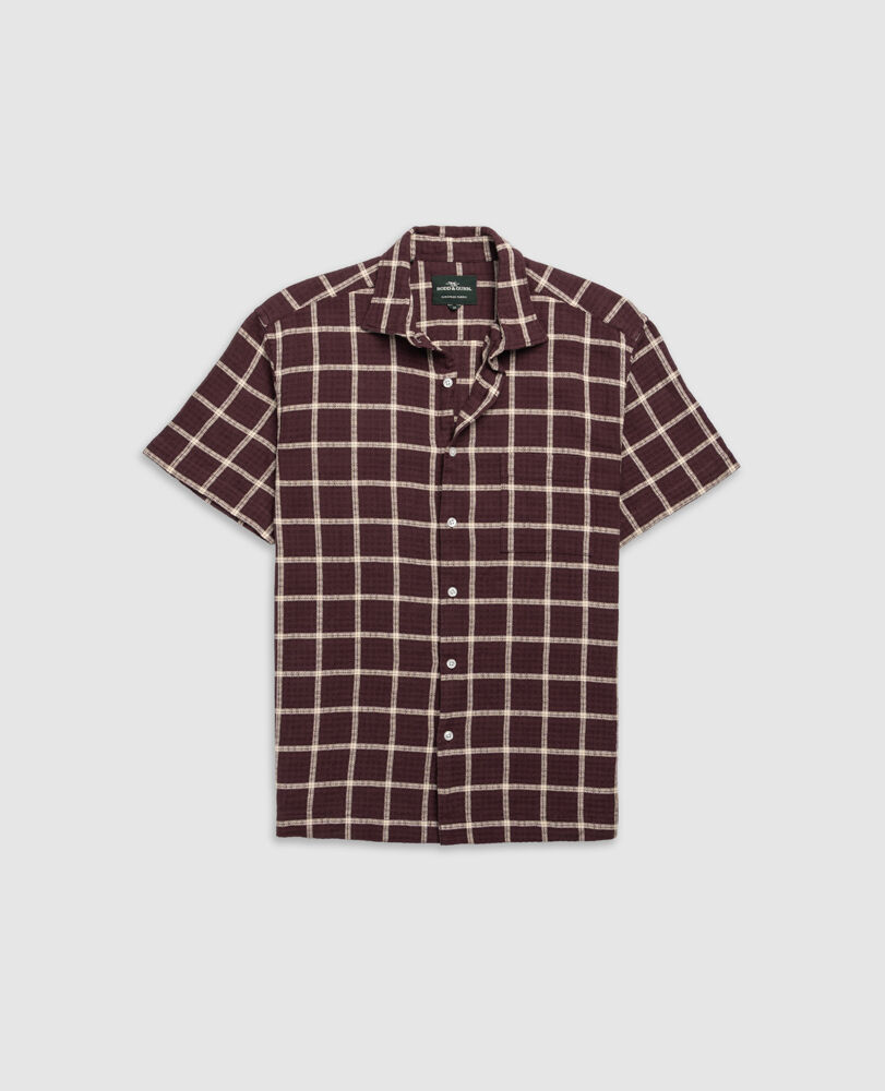 Wetherstones Shirt, BURGUNDY, Front