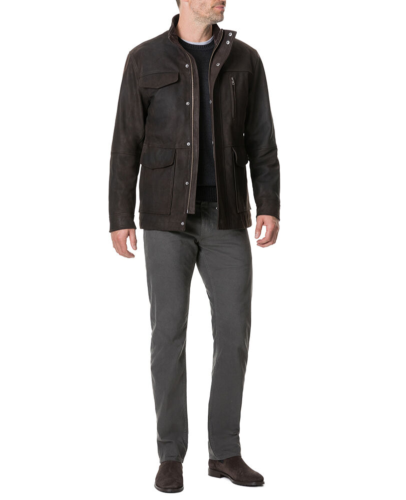 Fairholme Jacket, CHOCOLATE, Off Front