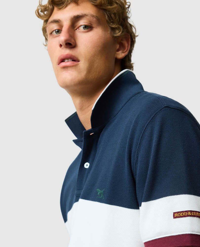 Homebay Polo mit sportlicher Passform, OCHSENBLUTROT, Detail 3