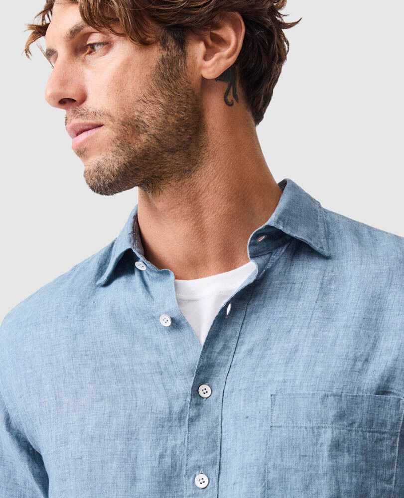 Coromandel Sports Fit Shirt, SEA STONE, Detail 3