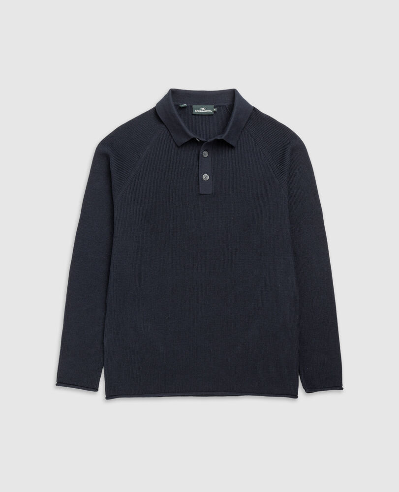 Eastern Bush Knit, NAVY, Flat Lay