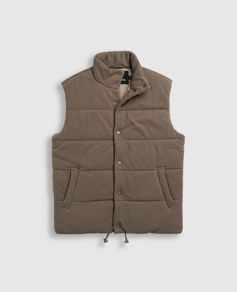 Lake Ferry Vest, KHAKI, Flat Lay