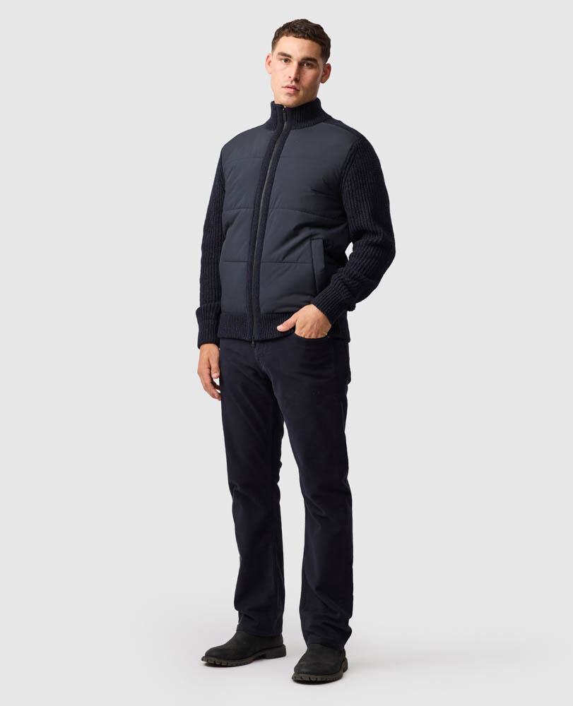 Barters Relaxed Fit Jean, NAVY, Off Front