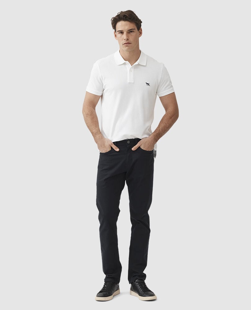 Gunn Straight Fit Jean, ONYX, Off Front