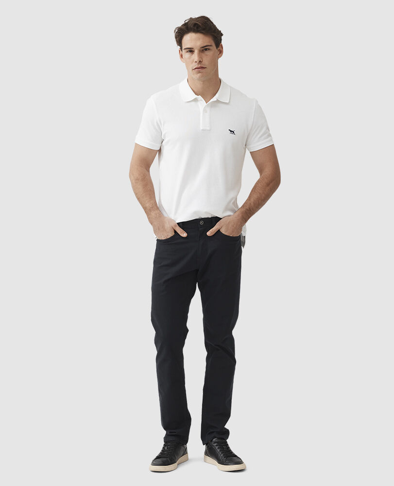 Gunn Straight Fit Jean, ONYX, Off Front