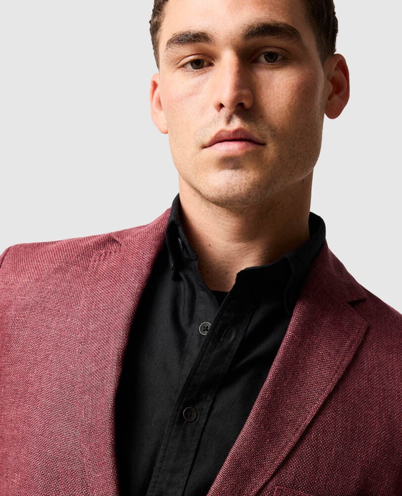 The Cascades Sports Fit Jacket, OXBLOOD, Detail 3