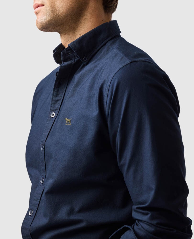 Gunn Oxford Sports Fit Shirt, ECLIPSE, Detail 3
