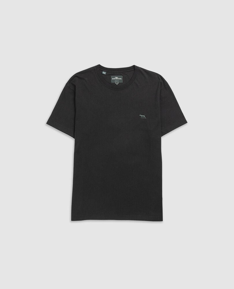 The Gunn T-Shirt , LIQUORICE, Flat Lay